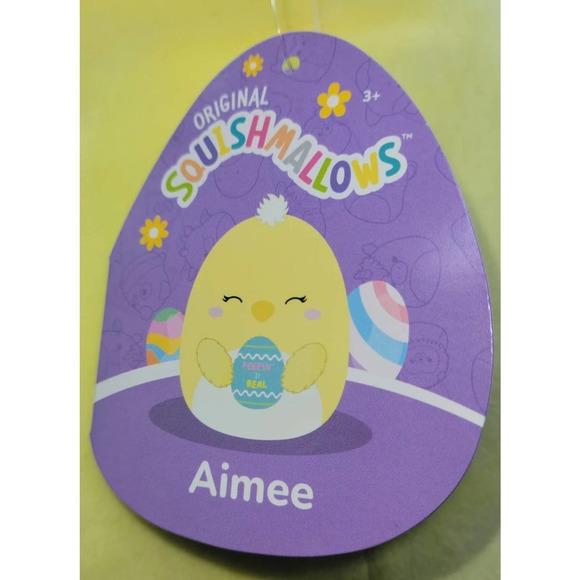 Squishmallow Aimee Yellow Chick 16” Easter Edition Holding Egg (Kelly Toy) - Picture 7 of 10